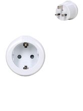 Adaptateur Go Travel Electrique Europe - Royaume Uni Blanc