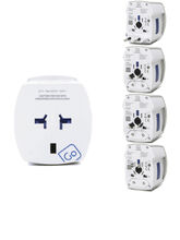 Adaptateur Go Travel Electrique Universel USB A + USB C Blanc