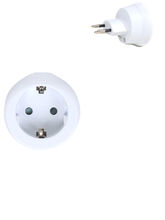 Adaptateur Go Travel Electrique Europe - Suisse Blanc