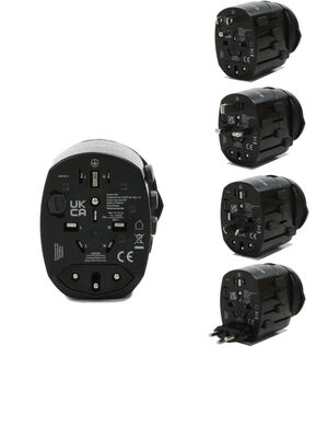 Adaptateur Samsonite Electronique universel - Prises USB Noir