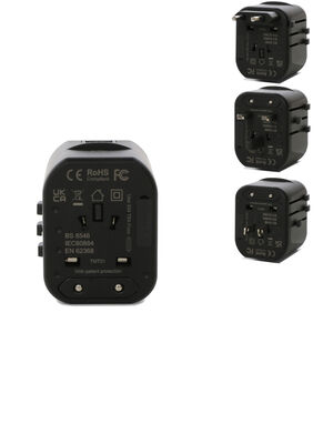 Adaptateur USB �lectrique universel Snowball Noir
