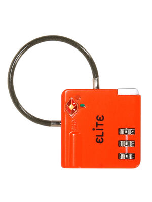 Cadenas � c�ble � code TSA Elite Orange