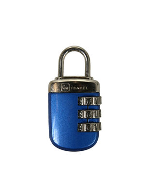 Cadenas � code Go Travel S�curit� - Grand chiffre Bleu Fonc�
