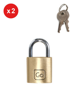 Set de 2 cadenas � cl� Go Travel S�curit� Dor�