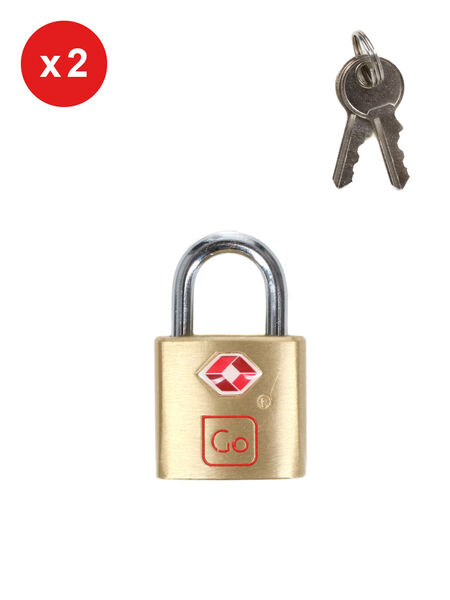 Set de 2 cadenas à clé TSA Sécurité