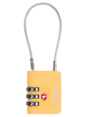 Cadenas � c�ble TSA Samsonite Yellow