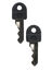 Set de 2 cadenas � cl� TSA Noir Noir
