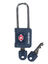 Set de 2 cadenas � cl� TSA Midnight Blue