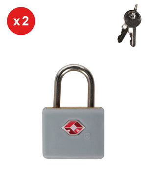 Set de 2 cadenas � cl� TSA Snowball Silver