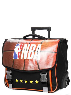 Cartable � roulettes NBA Ballon 41 cm Noir