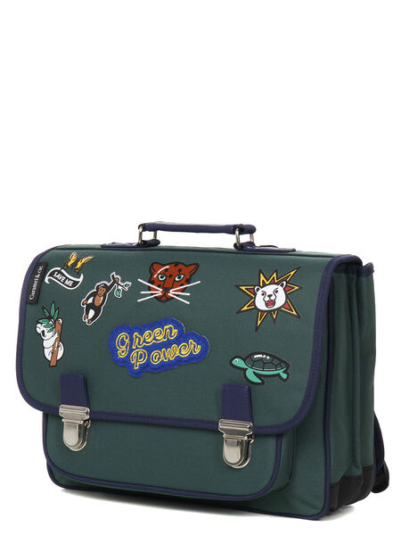 Cartable Moyen Green Power 38 cm Vert Foncé