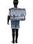Cartable Moyen Paillettes 38 cm Bleu Marine