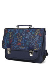 Cartable Moyen Caramel & cie Skatepark 38 cm Bleu