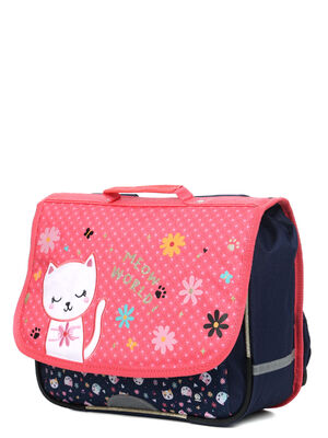 Cartable Chaton Meow World 35 cm Bleu Rose