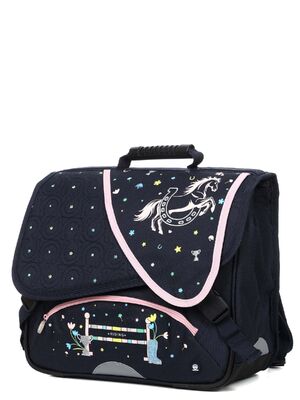 Cartable Cheval Wild Flowers 38 cm Bleu