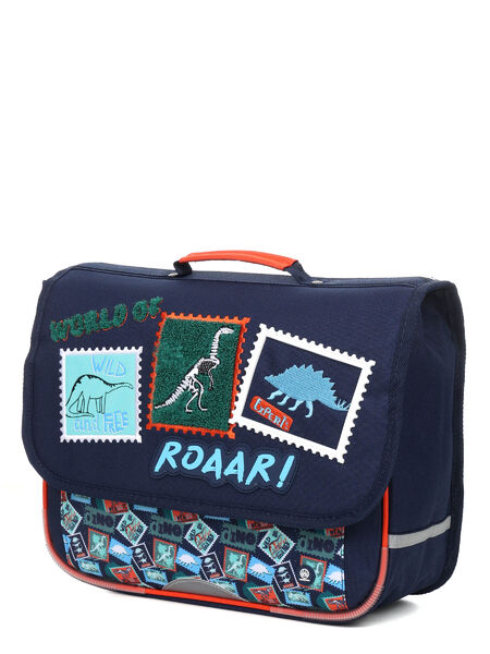 Cartable Dino World of Roaar 35 cm Bleu