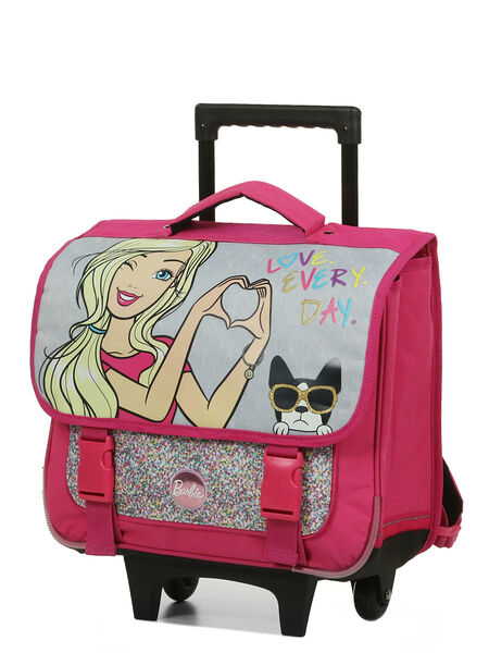 Cartable à roulettes Barbie Love 38 cm