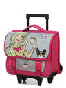 Cartable � roulettes Barbie Love 38 cm Gris