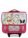 Cartable � roulettes Barbie Love 38 cm Gris