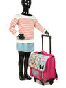 Cartable � roulettes Barbie Love 38 cm Gris