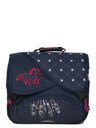 Cartable Cheval Plumes 38 cm Bleu Marine