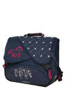 Cartable Cheval Plumes 38 cm Bleu Marine