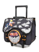 Cartable  roulettes Naruto 41 cm Noir