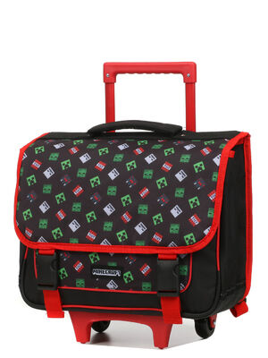 Cartable � roulettes Minecraft Blocs 38 cm Noir
