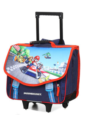 Cartable � roulettes Super Mario Kart 41 cm 15005#Bleu