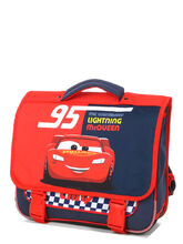 Cartable Cars Damier 38 cm Rouge