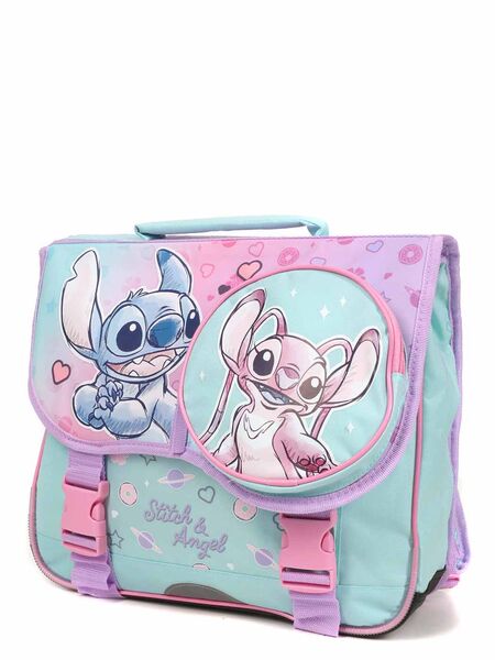 Cartable Stitch & Angel 35 cm Bleu Rose