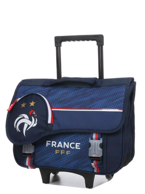 Cartable � roulettes F�d�ration Fran�aise de Football 41 cm 15681#Bleu