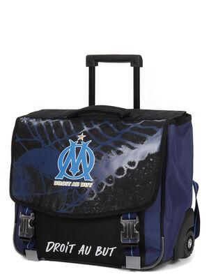 Cartable � roulettes Olympique de Marseille Goal 41 cm Bleu noir
