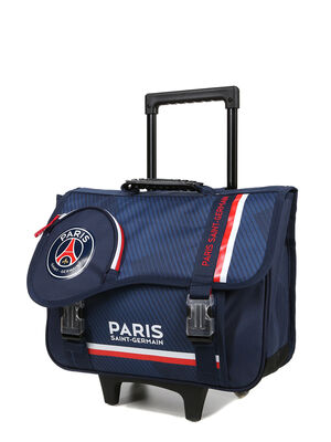 Cartable � roulettes PSG 41 cm Bleu
