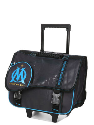 Cartable � roulettes Olympique de Marseille 41 cm Gris
