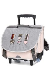 Cartable  roulettes IKKS Urban Lab 38 cm Gris