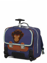 Cartable trolley Jeune Premier Wheeled It bag Monkey 38 cm Monkey