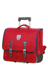 Cartable � roulettes Kickers Kids Gar�ons 41 cm Rouge Bleu Roi