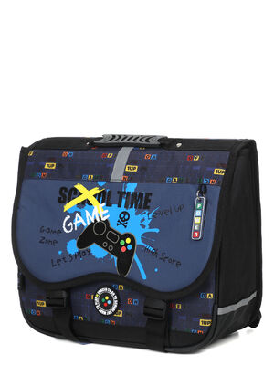 Cartable Kip School Time 38 cm Bleu