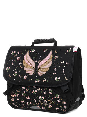 Cartable Little Karl Marc John Glam Wings 38 cm Noir