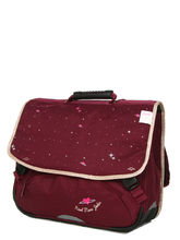 Cartable Little Karl Marc John Cosmos 38 cm Bordeaux