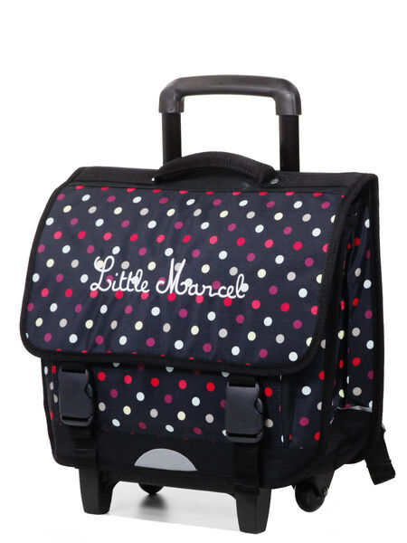 Cartable à roulettes Rework 41 cm Pois Rose
