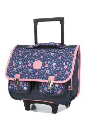 Cartable � roulettes Lulu Castagnette 38 cm Bleu