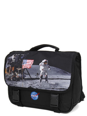 Cartable Nasa Alunissage 38 cm Noir