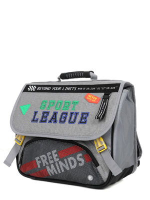 Cartable Oberthur Sport League Beyond Your Limits 38 cm Gris