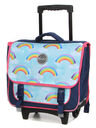 Cartable � roulettes Wild Rainbow 38 cm Bleu