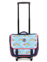 Cartable � roulettes Wild Rainbow 38 cm Bleu