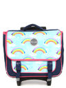 Cartable � roulettes Wild Rainbow 38 cm Bleu