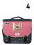 Cartable R�versible Wonder Fox Glitter 35 cm Gris/Rose