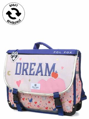 Cartable R�versible Pol Fox Dream 38 cm Rose
